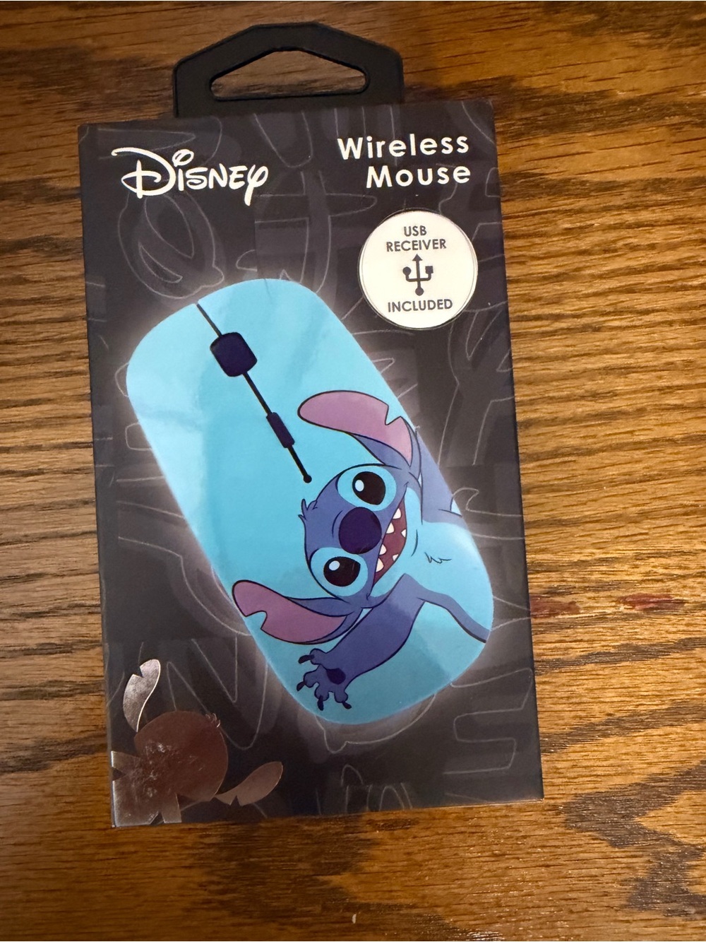 Disney Blue Stitch Wireless Computer Mouse with USB Receiver